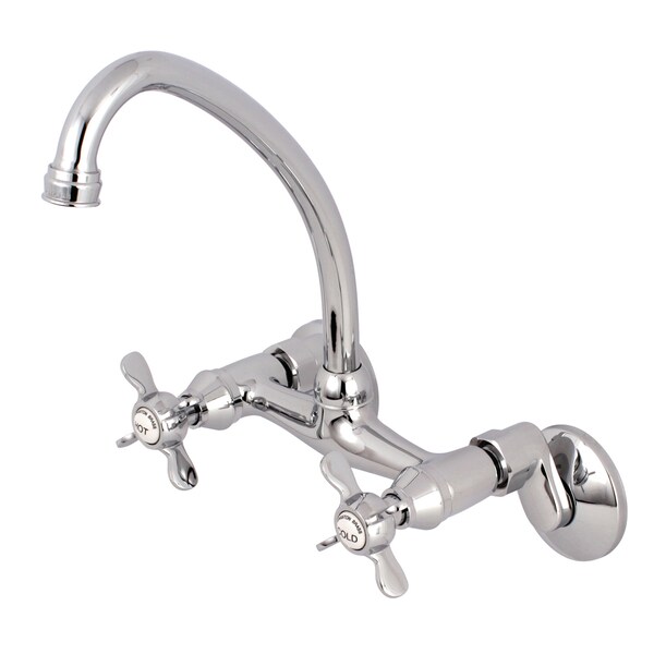 KS114C 6-Inch Adjustable Center Wall Mount Kitchen Faucet